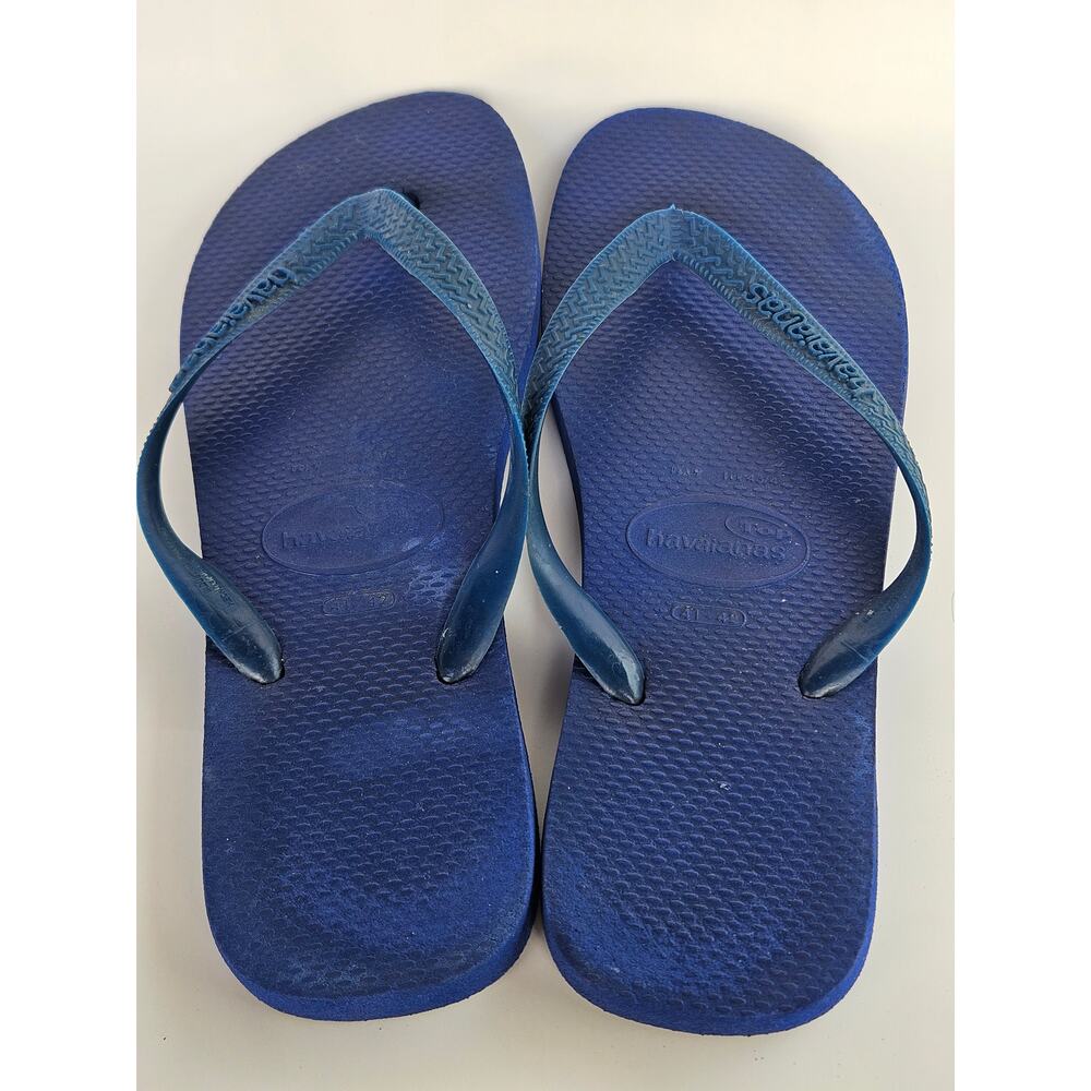 Havaianas Men Flip flops Blue 41-42 (fit an 11 foot) Comfort Good Condition #49